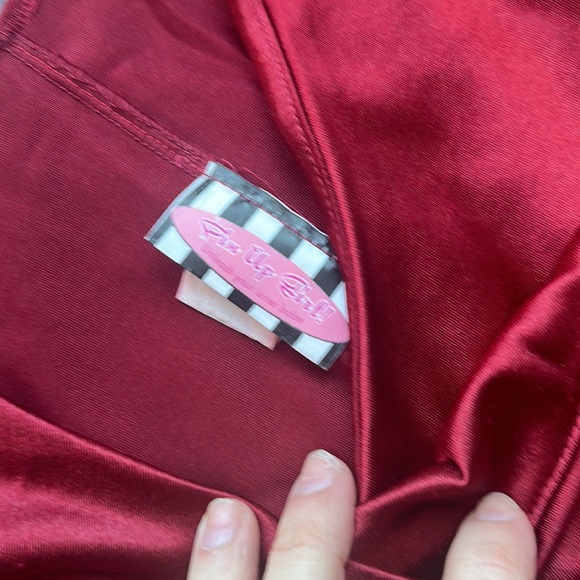 Pin Up Girl Greta Dress Medium Red Vintage - Picture 3 of 5